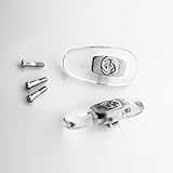 hengfento2 Screw-in Nose Pads Replacement for Gucci Eye Glass Eyeglass Sunglass Frames with Screws Screwdriver Set 14mm (Silver)