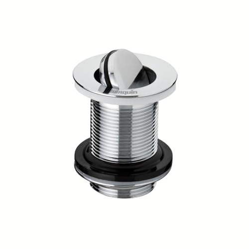 Wirquin 30723428 Bonde de lavabo laiton chromé avec clapet rotatif 75 mm sans trop plein