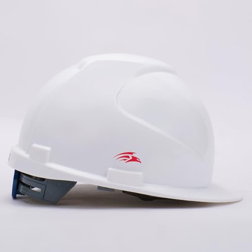 Image of PERF Safety Helmet for Construction & Outdoor Work|Easy 3D Fitting System for Any Head Size|Lightweight|4-Point Support, Easy Impact Absorption Sweatband|Maxxtra|White