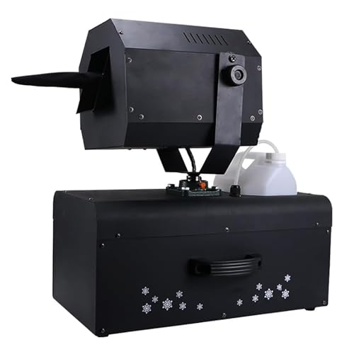 Máquina de nieve de 2000 W, fabricante de copos de nieve con tanque de aceite de 5 L, cabeza giratoria automática de 90° y área de cobertura de rociado de 50 m2, tamaño ajustable de copos de nieve, para fiestas y escenarios miniatura 1