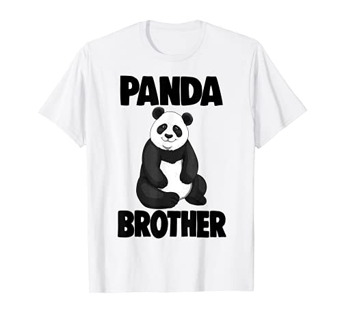 Cute Panda Brother Tee Shirt Funny Women Bear Tee Panda Love T-Shirt