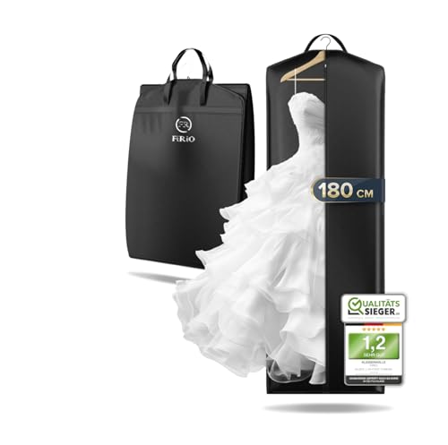 FiRiO 1 x Custodia Abito da Sposa 180 cm di Alta Qualità - Custodia Abito Lungo Donna per Abiti da...