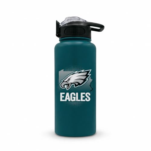Proformance Home NFL Philadelphia Eagles ProPress Gradient Home State 32oz Stainless Steel Water Bottle Press Top Lid