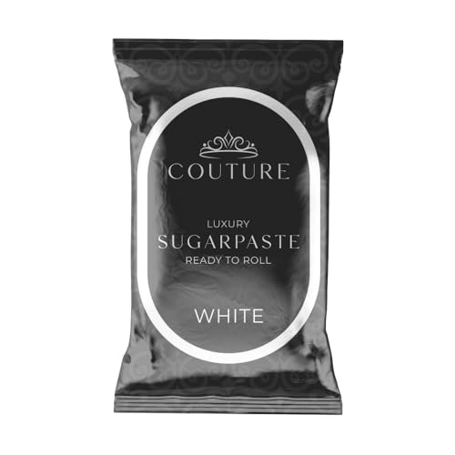 Couture Sugar Paste White - Professional Quality Fondant Icing Smooth, Porcelain-like Sugar Paste Modelling Paste - 1kg