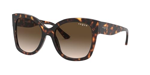 Image of Vogue Eyewear Women Gradient Brown Lens Pillow Sunglasses - 0VO5338SW6561354