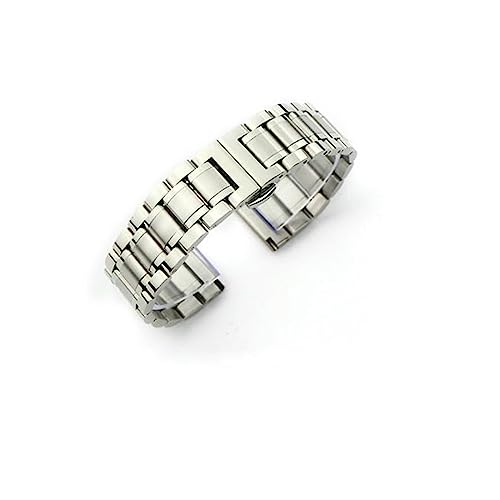 Bracelet de montre en acier inoxydable HMFANG de 12 à 24 mm pour hommes et femmes