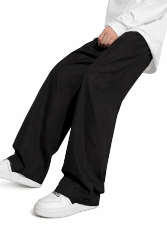 Image of Men's Nylon Lycra Straight Fit Track Pant for Gym & Sports | Stretchable Yoga, Running & Training Activewear Pants