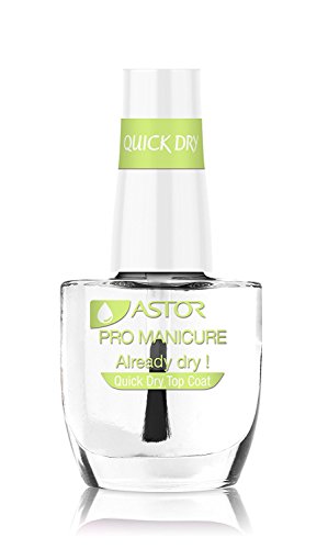Astor Pro Manicure Quick Dry Top Coat  Schnelltrocknender, transparenter Überlack für dauerhaften Glanz  Already Dry! Transparent  1 x 12 ml
