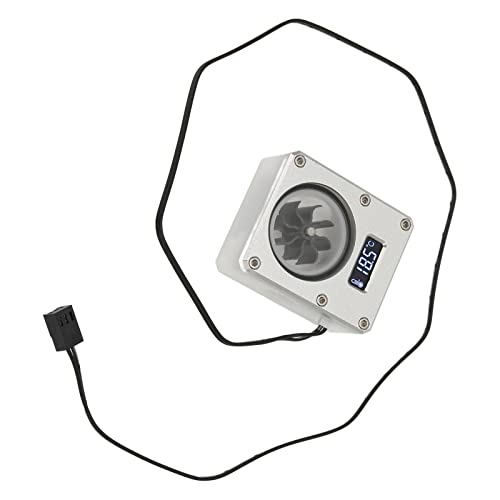 Refroidissement à eau PC indicateur de débit acrylique argent G1/4