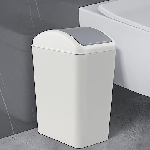 Caneca de basura plástica rectangular con tapa basculante 4.5 galones 3 pack miniatura 4