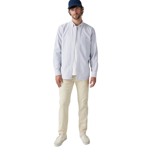 Image of Men's Cream Regular Fit Chinos Trousers