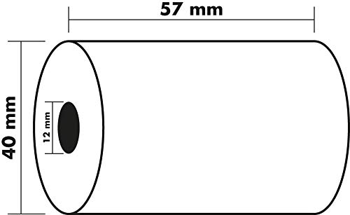 Bobines TPE sans Bisphénol A Exacompta pour impression nette de reçu