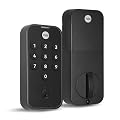 Yale Black Suede Code Keypad Deadbolt Front Door Lock for Keyless Entry, YED210-NR-BSP