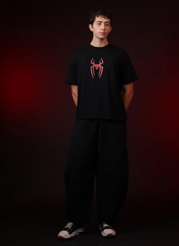 Image of Free Authority Official Marvel Spider-Man Brand New Day Graphic Printed Men's Oversized Fit T-Shirt | Pure Cotton Crew Neck Half Sleeve Casual Summer Tee