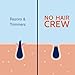 No Hair Crew Body At Home Hair Removal Cream for Manscaping Unwanted Hair with Energizing Ginseng, Premium Depilatory, Painless & Flawless, Made for Men, 200ml