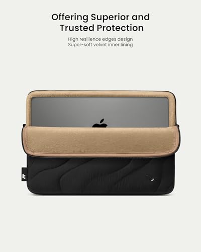 Tomtoc Terra-A27 Laptop Sleeve (14 Inch), Lavascape (Black)