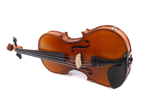 Vetimobato 4 String Acoustic Electric Viola 16 inch Maple Spruce Handmade Ebony Fittings Solid Wood Electric Viola (Natural,16 inch)
