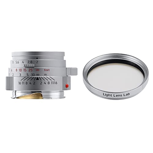 LIGHT LENS LAB M 50mm f/2 + UVフィルター LLL-50M-S-L-UV-E39-S [シルバー]