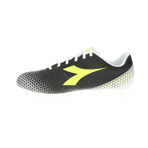 Diadora Mens Pichichi 6 Mg14 Soccer Cleats - Black, White, Yellow - Size 10.5 M3