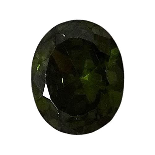 Oxyde de zirconium vert de 7,50 carats, la pierre ovale idéale pour sublimer vos tenues
