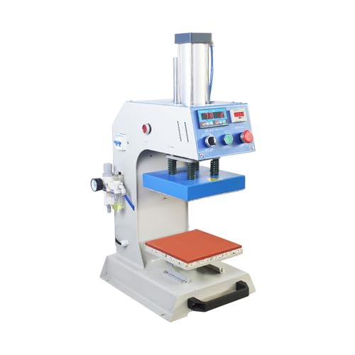 Prensa térmica neumática 10x10 para etiquetas y camisetas