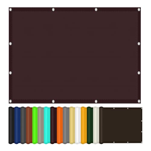 Voile d'ombrage contre la chaleur et la pluie bordeaux 260x310 cm pour jardin
