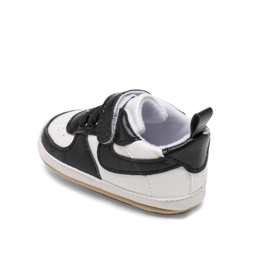 Image of Clowora Unsex Baby Shoes Boys Girls Infant Sneakers Non-Slip Soft Rubber Sole Toddler Crib First Walker Lightweight Shoes