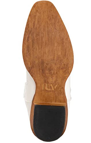 Image of IUV Cowboy Boots For Women Mid Calf Cowgirl Boots Pointy Toe Western Boot