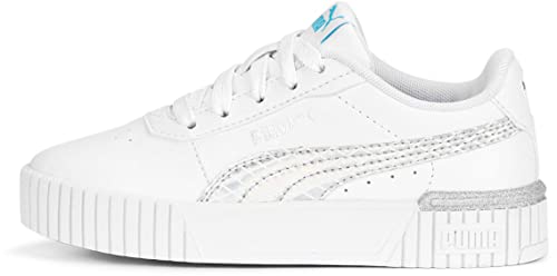 Puma - Kids Carina 2.0 Mermaid Shoes, Color Puma White/Hero Blue/Puma Silver, Size: 11.5 M US Little Kid