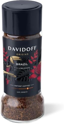 DAVIDOFF ORIGINS Brazil Instant Coffee - 8/12 Intensity - 100 g
