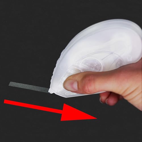 Klebeshop24 KLEBEROLLER DOPPELSEITIG | Permanenter Klebefilm | 1, 3 oder 10 Stück | Für Fotos | Zum Basteln | Sicheres & sauberes Verkleben | Inkl. Klebeband | 8,4 mm x 30 m || (1 Stck.)