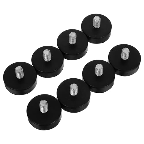MUCKLILY Patas Niveladoras Roscadas M10 X 42 de Goma Antivibración para Máquinas y Muebles Juego de 8 Unidades Amortiguadores Ajustables de Alta Resistencia para Lavadoras Altavoces y