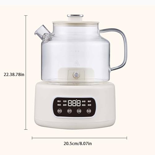 Tetera eléctrica de vidrio 1L con control de temperatura miniatura 2