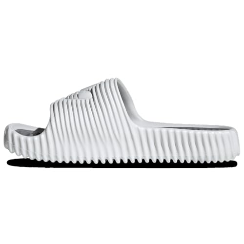 Adidas Originals Adilette 25 Slides - Men's (JQ7769, Crystal White/Crystal White/Grey)2