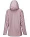Outdoor Ventures Damen Regenjacke 10000MM Wasserdicht Leichte Gefüttert Packbar Sportjacke Funktionsjacke Atmungsaktiv Fahrrad Jacke mit Kapuze Rosenpulver M