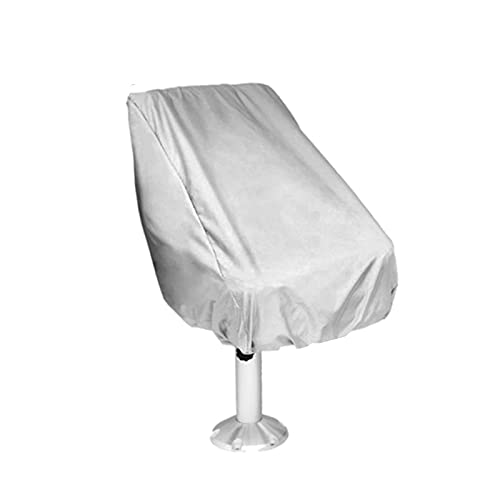Yolispa Cubierta de asiento de barco al aire libre Oxford tela timón silla cubierta protectora impermeable a prueba de polvo con cuerda ajustable