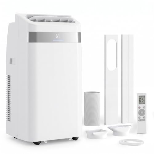 Uthfy Portable Air Conditioners, 14000BTU Portable AC Unit with Dehumidifier, Child Lock, 24H Timer, Remote,Self Evaporating Air Conditioner Portable, Cools Up to 700 Sq.Ft by Uthfy - Used condition - US$301.06