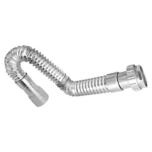 Sifão Cromado Pia Cozinha Lavabo Banheiro Universal Flexível