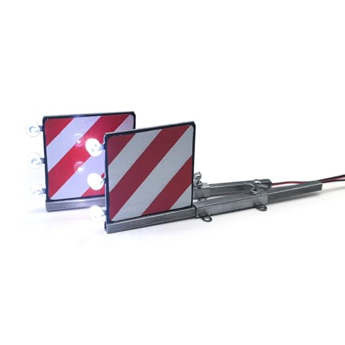 Garde-boue arrière RC 1/14 avec lampes LED 5V pour tracteur et remorque de modélisme