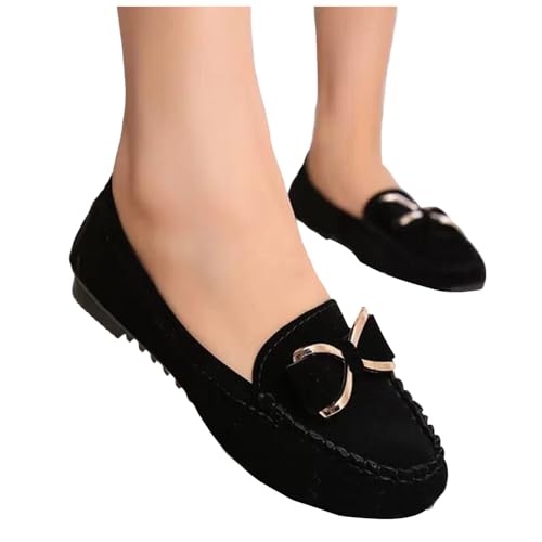 Loafers for Women Business Casual Shoes Comfortable Lightweight Loafers Slip On Work Flats Pointed Toe Bowknot Ballet Dress Shoes Comfortable Dressy Wedding Ballet Flats for Women4