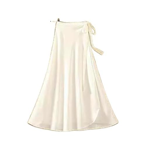 Falda Midí con Cremallera Lateral y Bloques de Color para Mujer