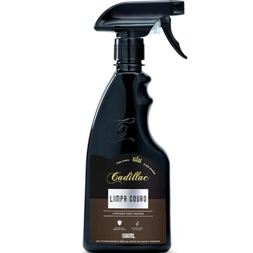 PRODUTO PARA LIMPAR COURO BANCO BOLSAS SAPATOS COURO EM GERAL CADILLAC 500 ML