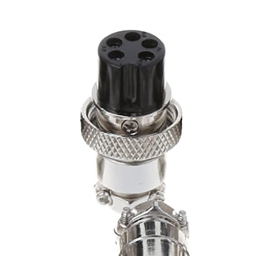 Conector eléctrico hembra tipo GX16 5 pines 16mm miniatura 6