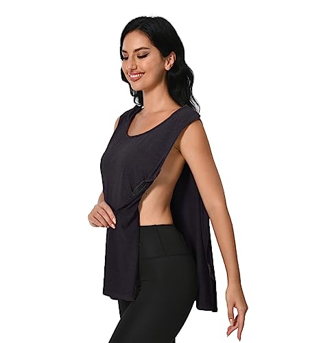 Post Shoulder Surgery Shirts Men Women Post OP Surgical Tank Tops Mastectomy Sleeveless Shirt Chemo Port Camisole Recovery Rotator Cuff Breast Must Have Adaptive Clothes Unisex