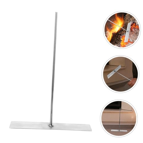 Mipcase Stainless Steel Grill Cleaner for Outdoor Grill Small Ash Rake BBQ Ash Shovel for Coal Oven