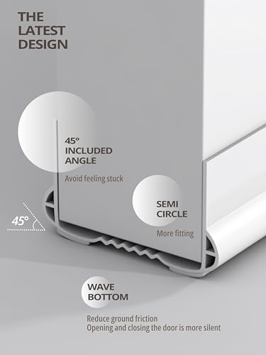 Skatteskai SKT-0056154-1 New Upgrade 39 Inch Free Cutting Length Under Door Draft Blocker Door Draft Stopper Insulator Door Sweep Weather Stripping Noise Stopper Strong Adhesive thumb #5
