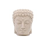 YUGSHNKFC Dekorativer Buddha-Pflanzgefäß aus Kunstharz, moderner Buddha-Pflanztopf für Sukkulenten, Innen- und Außenbereich, Dekoration, kleiner Pflanzenbehälter