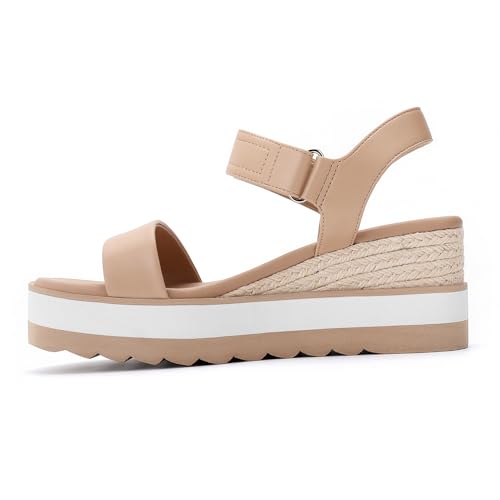 Image of Athlefit Women's Platform Ankle Strap Sandals