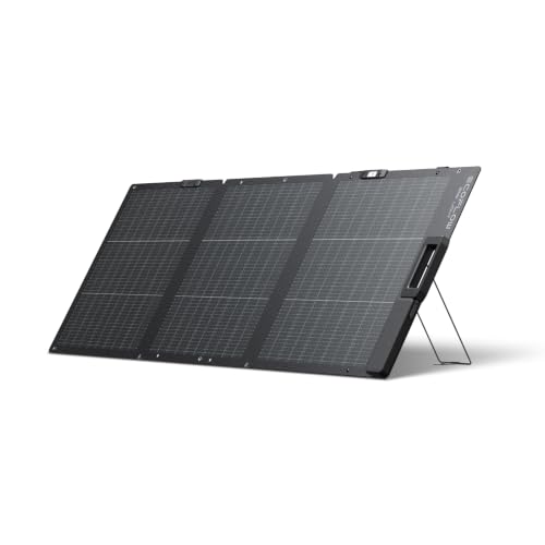 EcoFlow 160W軽量両面 ソーラーパネル【2025新型】折りたたみ式 ソーラーチャージャー N型 単結晶シリコン 25%高変換効率