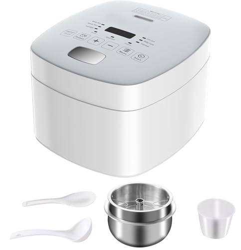 Novaspark Low Carb Rice Cooker Stainless Steel...